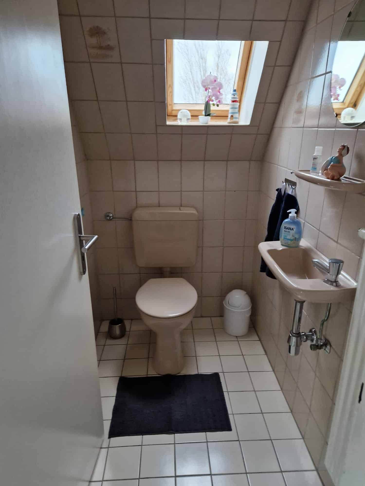 Duschbad mit WC und Kommode